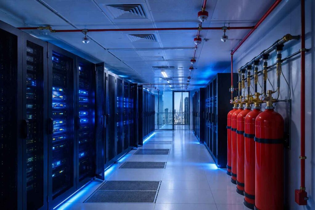 fm200 fire suppression system in uae server room