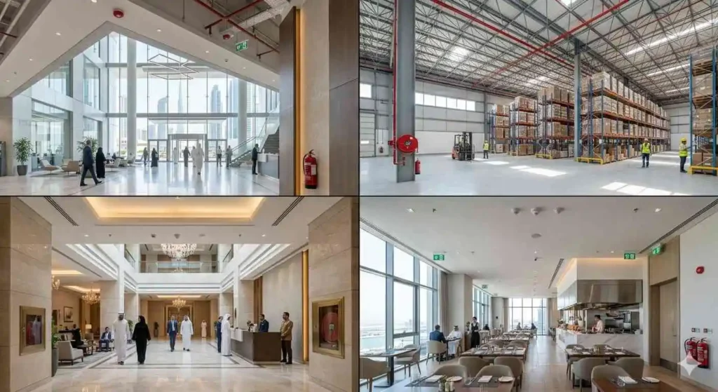  fire protection systems for different building types in uae