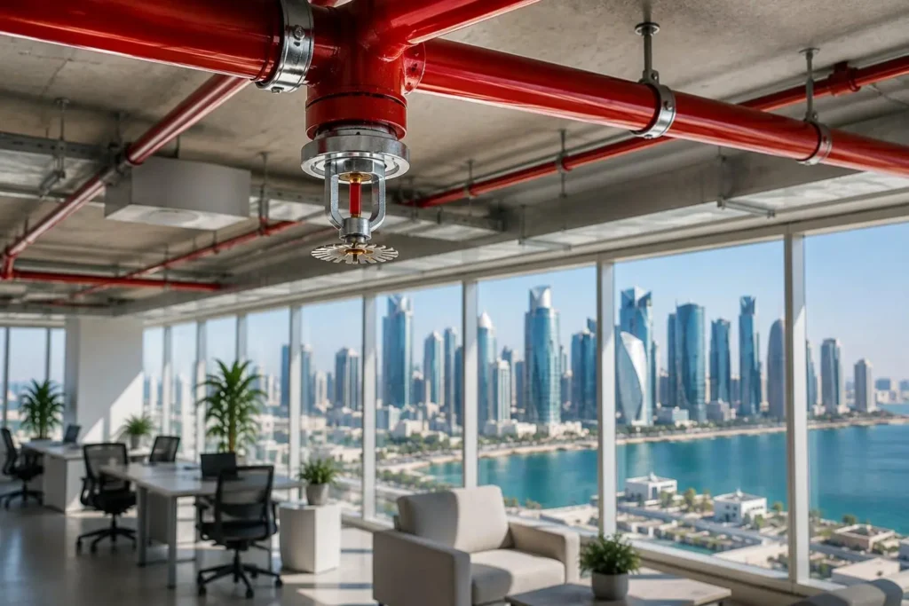 sprinkler system qatar fire safety installation