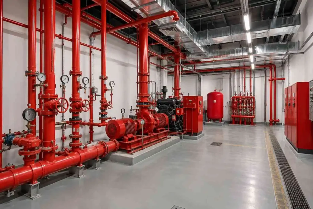 firefighting contractors uae civil defense installation process