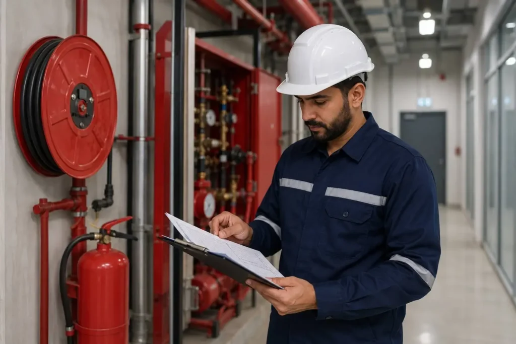 firefighting annual maintenance qatar documentation records