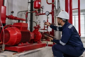 firefighting annual maintenance qatar fm200 cylinder pressure check