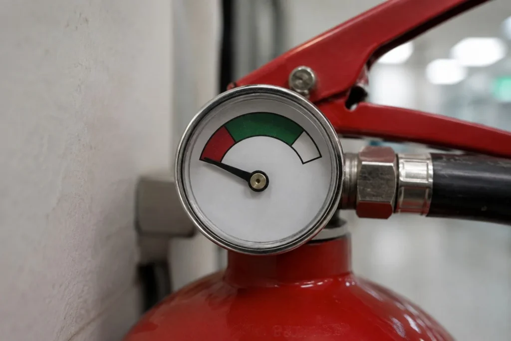 fire extinguisher refilling qatar pressure gauge low