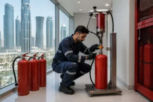 fire extinguisher refilling qatar commercial building