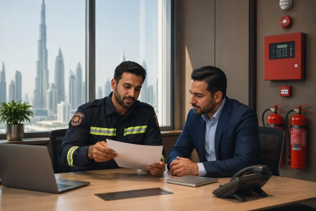 fire safety company uae annual maintenance contract inspection