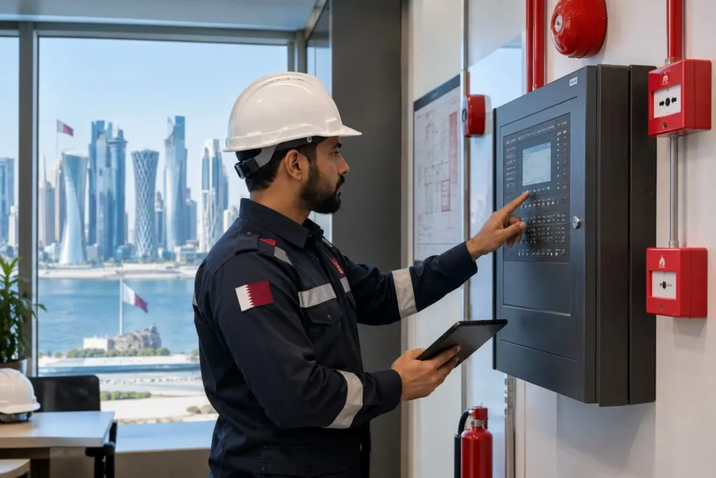 fire alarm companies in qatar professional engineer control panel doha