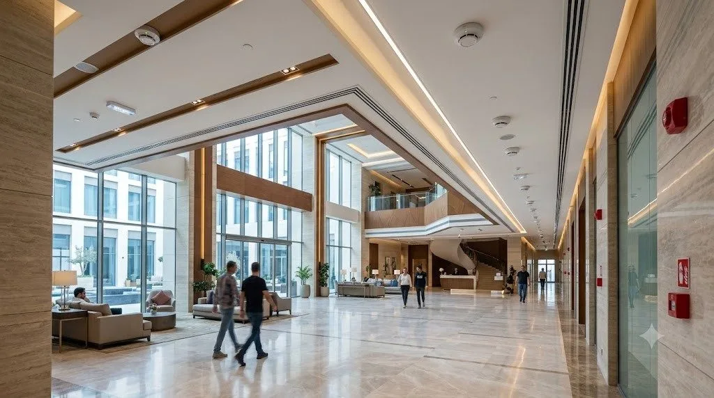 fire alarm companies in qatar addressable system installation commercial building